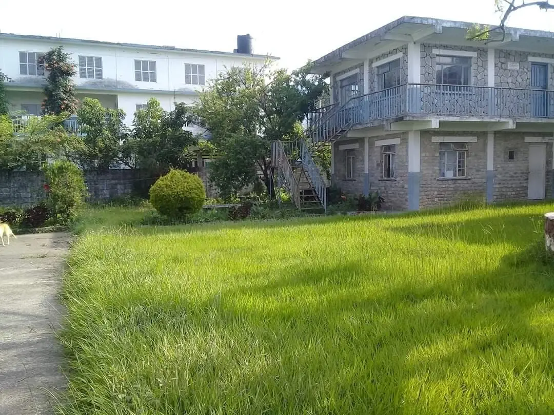 Open lawn on campus